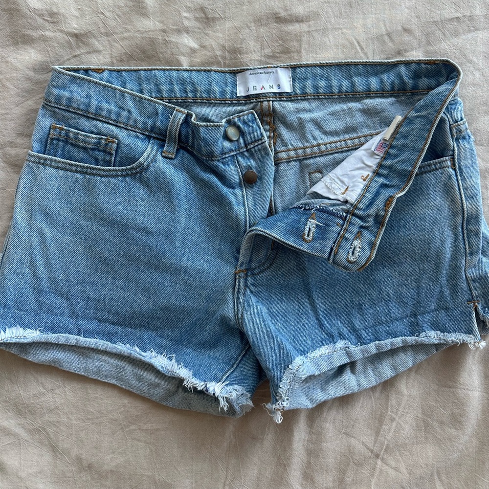 Vintage American Apparel Size 26 Denim Shorts
